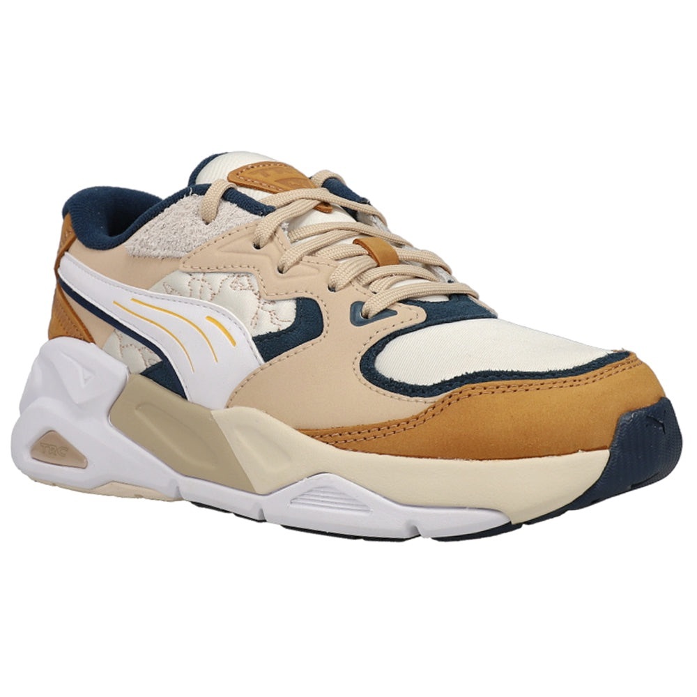 Puma TRC Mira Inland Sneakers Women’s 7 Tan Cream Navy Casual Athleisure